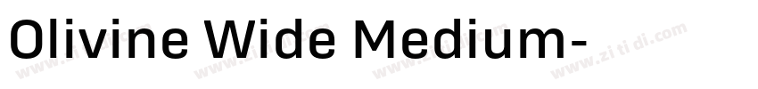 Olivine Wide Medium字体转换